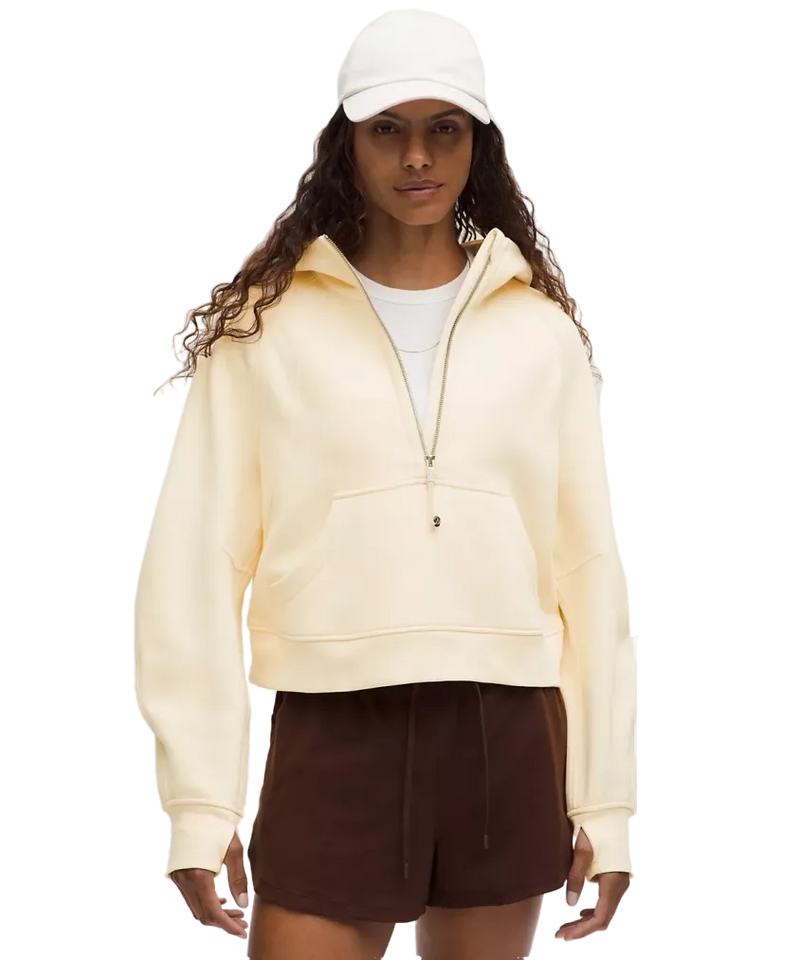 Lululemon Scuba Oversized Half-Zip Hoodie Butter Cream