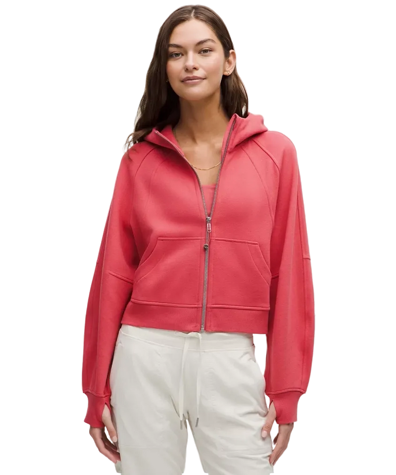 Lululemon Scuba Oversized Full-Zip Hoodie Desert Red