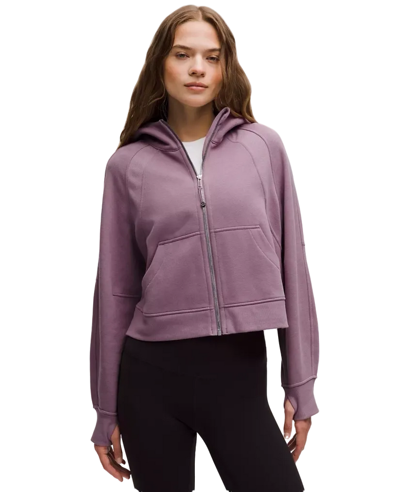 Lululemon Scuba Oversized Full-Zip Hoodie Lavender Lux/Mirror Silver