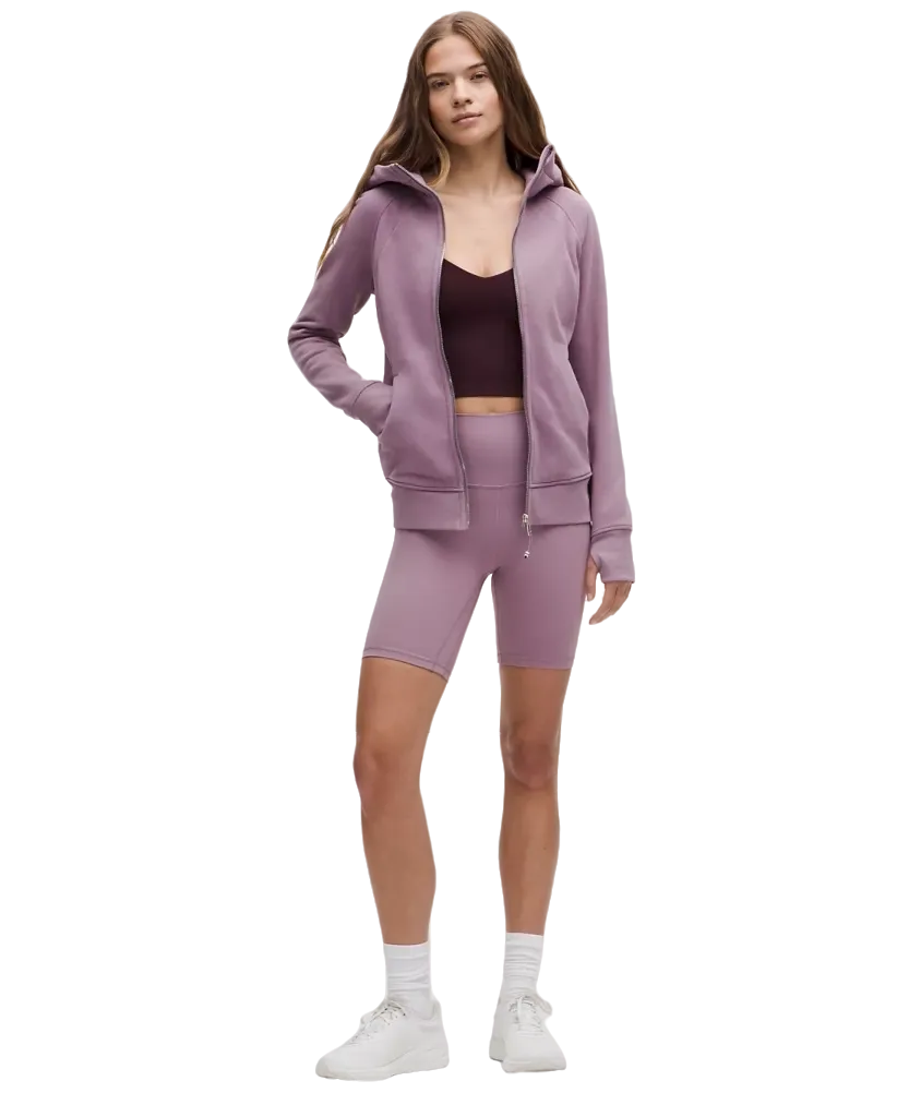 Lululemon Scuba Full-Zip Hoodie Lavender Lux/Mirror Silver