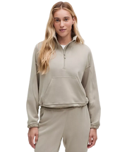 Lululemon Brushed Softstreme Half Zip Riverstone