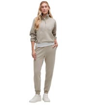 Lululemon Brushed Softstreme Half Zip Riverstone