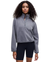 Lululemon Brushed Softstreme Half Zip Solar Grey
