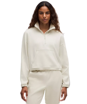 Lululemon Brushed Softstreme Half Zip Bone
