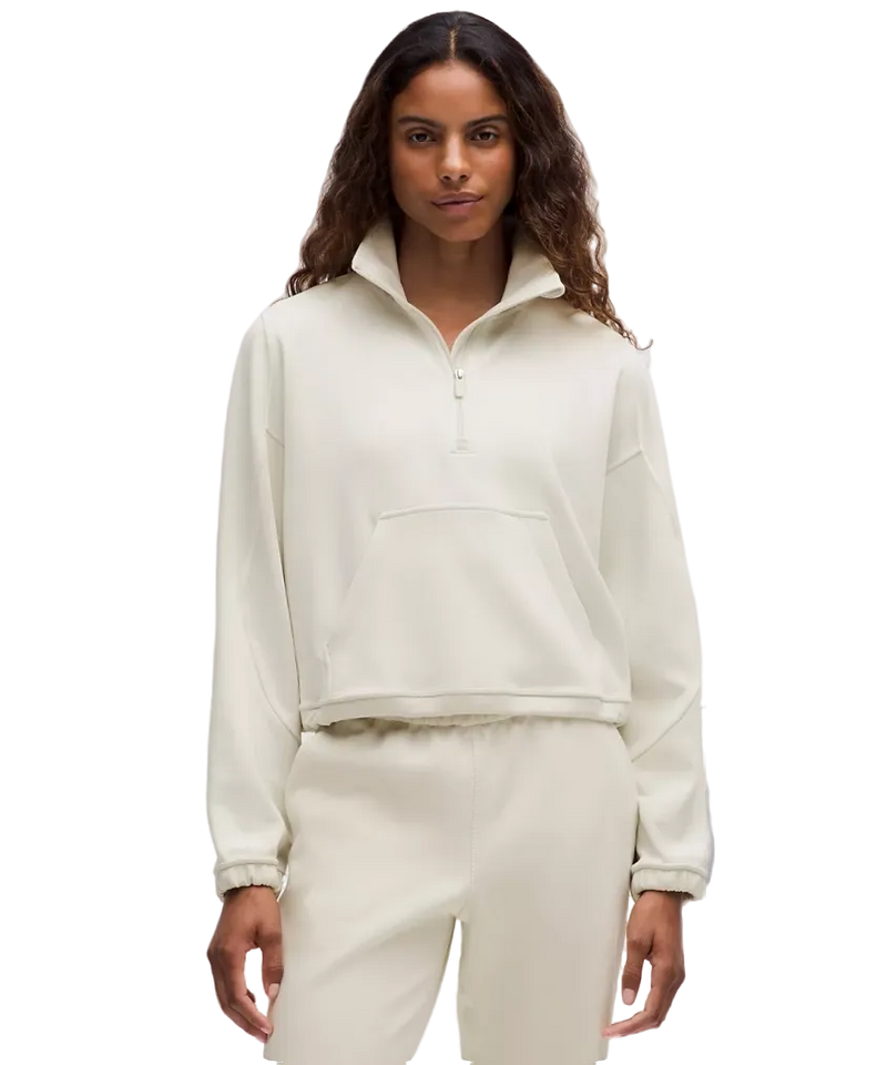 Lululemon Brushed Softstreme Half Zip Bone