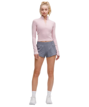 Lululemon It's Rulu Cropped Half Zip Updated Pink Haze