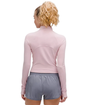 Lululemon It's Rulu Cropped Half Zip Updated Pink Haze