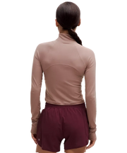 Lululemon It's Rulu Cropped Half Zip Updated Twilight Rose