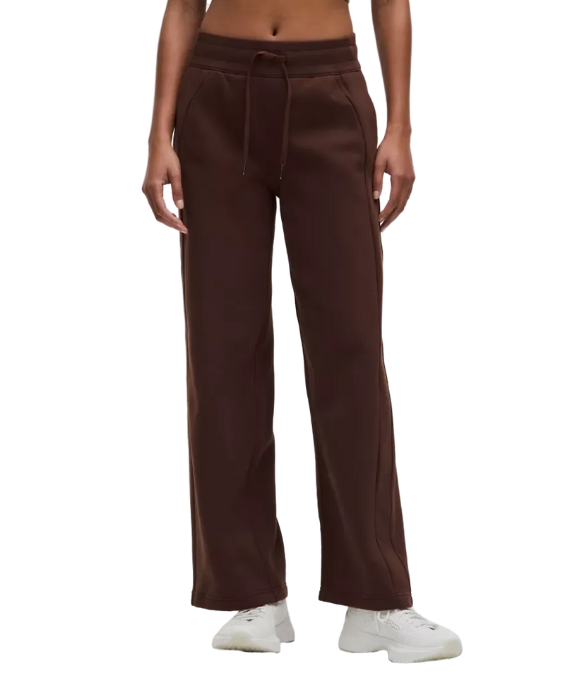 Lululemon Scuba Mid-Rise Wide-Leg Pant Lava Cake