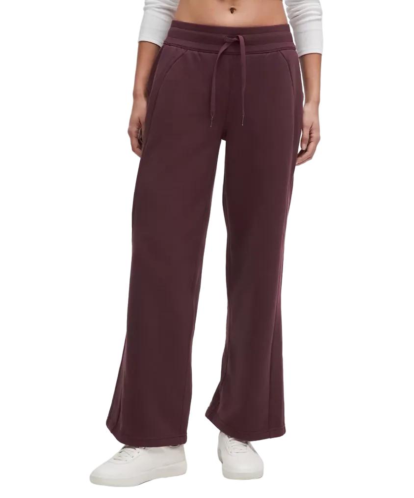Lululemon Scuba Mid-Rise Wide-Leg Pant Goodnight Plum