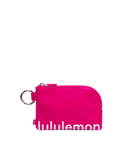 Lululemon Clippable Card Pouch Passionate/White