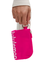 Lululemon Clippable Card Pouch Passionate/White