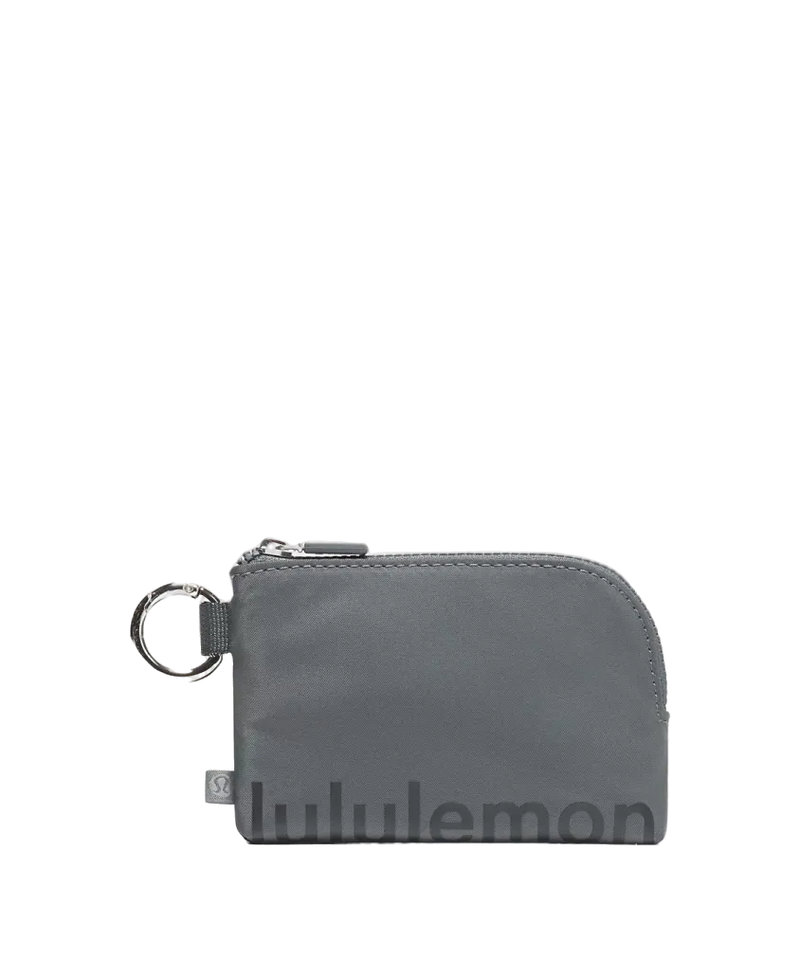 Lululemon Clippable Card Pouch Oil Grey/Black Night