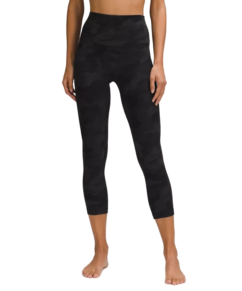 Lululemon Align™ High-Rise Crop 21" Heritage 365 Camo Deep Coal Multi