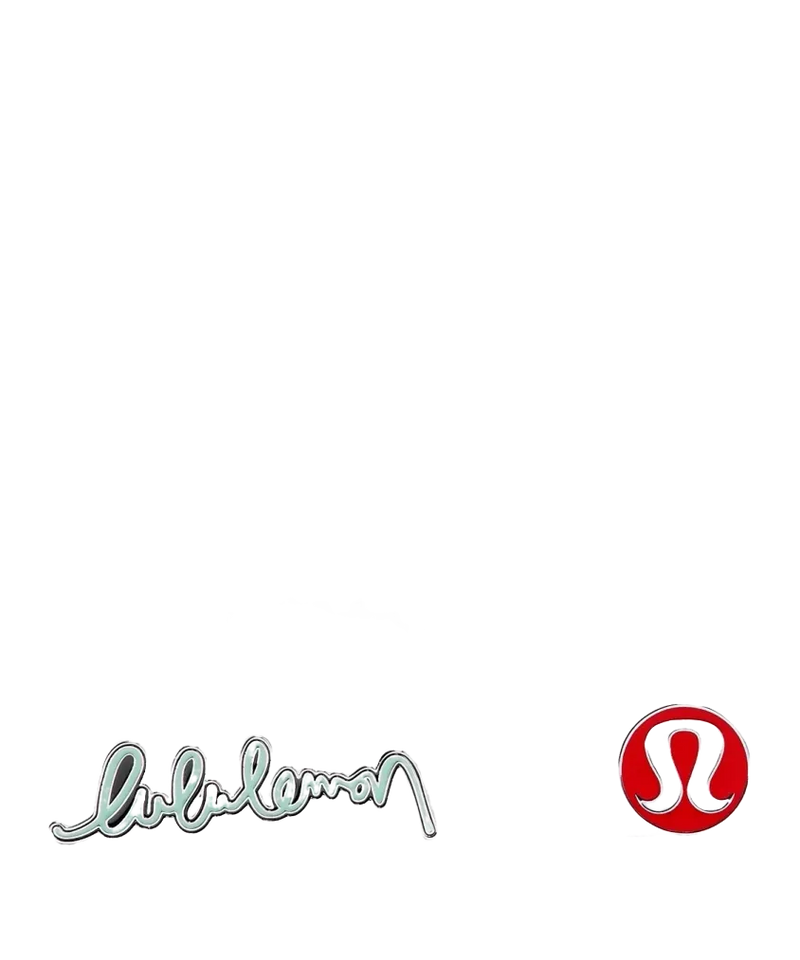 Lululemon Collectible Pins 2 Pack Lulu Red/Ideal Mint