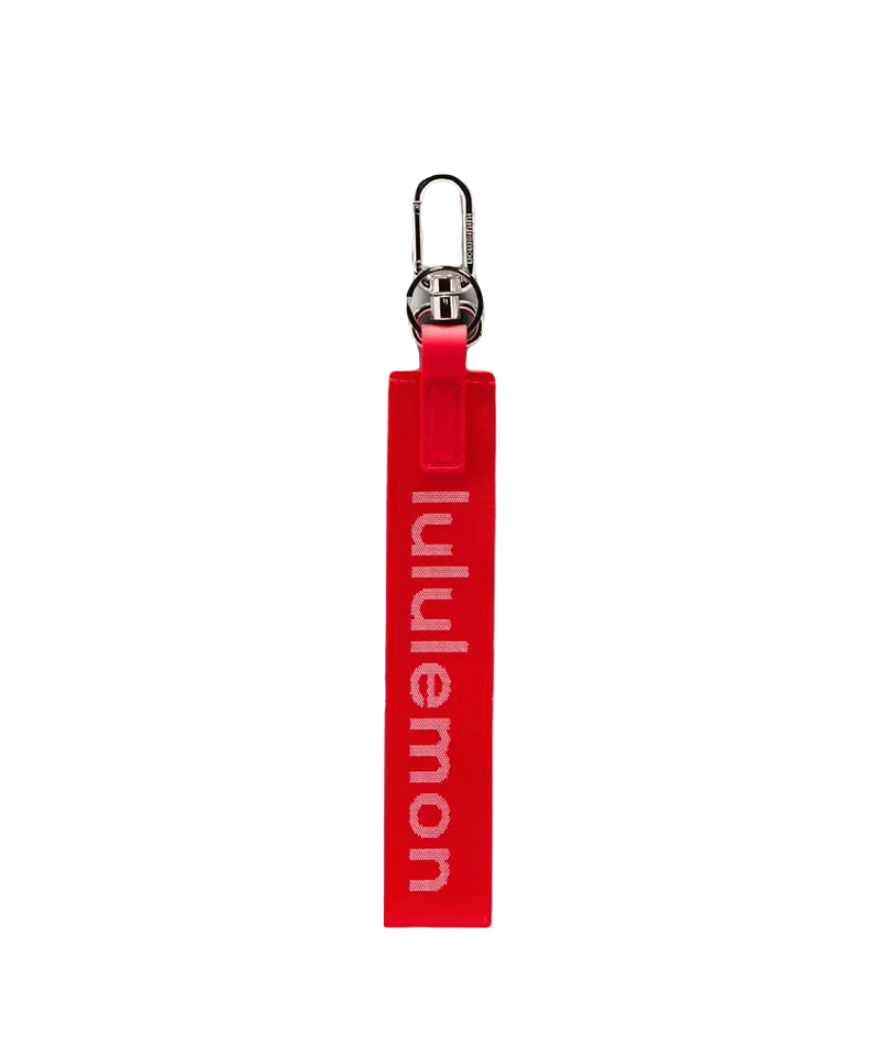 Lululemon Never Lost Keychain Lulu Red/White