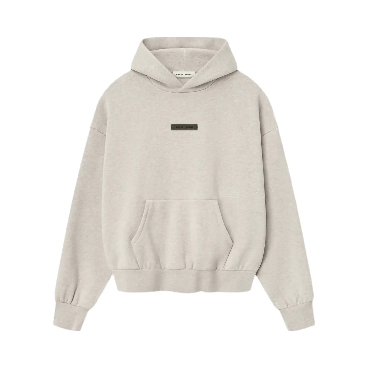 Essentials Fear Of God Essentials Ss25 Classic Fleece Hoodie Heather Stone