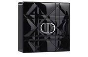 DIOR Black Enamel Makeup Tool Case with Mirror, Portable 1-Piece Set