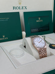 Rolex | Land-Dweller | 127285TBR | Rose gold | 36 mm | Rose gold | White | Automatic