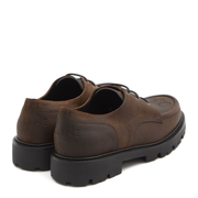 Margaret Derby Loafer In Waxed Suede Calfskin