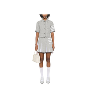 Pleated Tweed Skirt