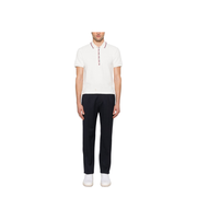 Cotton Waffle Rib Cuff Polo