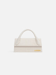 Jacquemus The Long Chiquito Linen Structured Bag Light Greige
