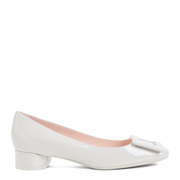 U Look Ballerinas in Patent Leather - Ice Gray