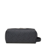 Gancini-Embossed Calf Leather Toiletry Bag
