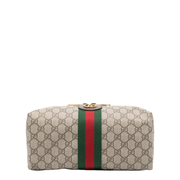 Savoy Small Canvas Toiletry Case - Gray