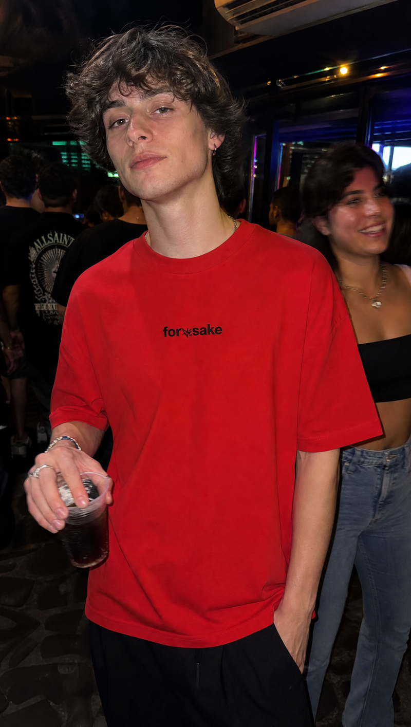 Forfksake Basic Staple Red T-Shirt