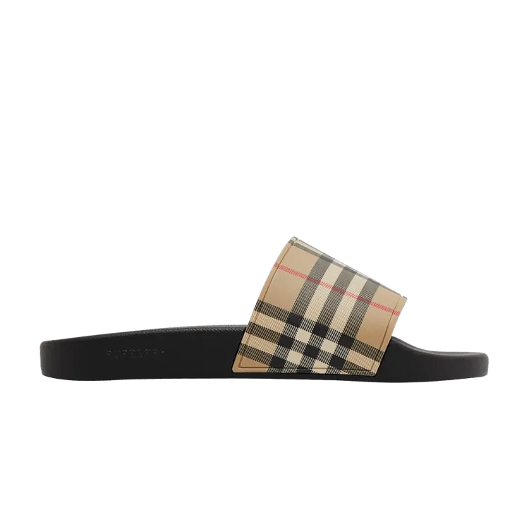 Burberry Check Slide Archive Beige