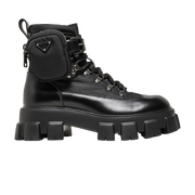 Prada Monolith Boot Brushed Rois Black