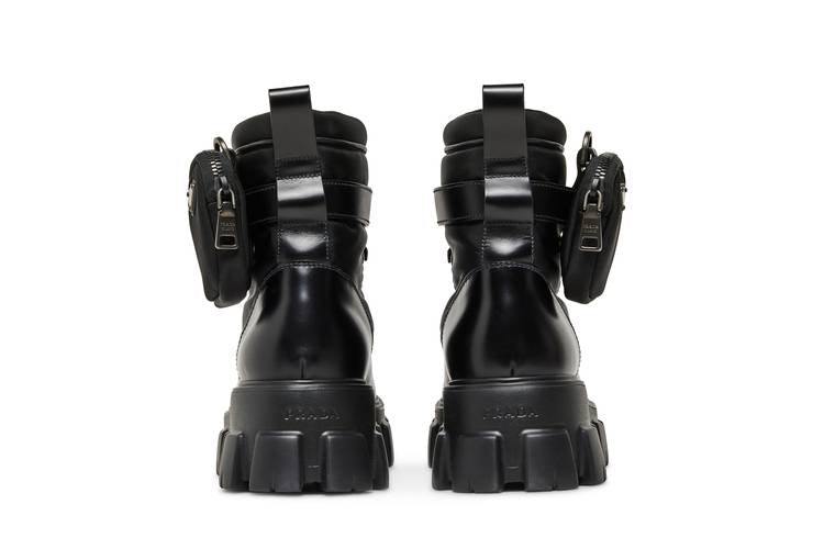Prada Monolith Boot Brushed Rois Black