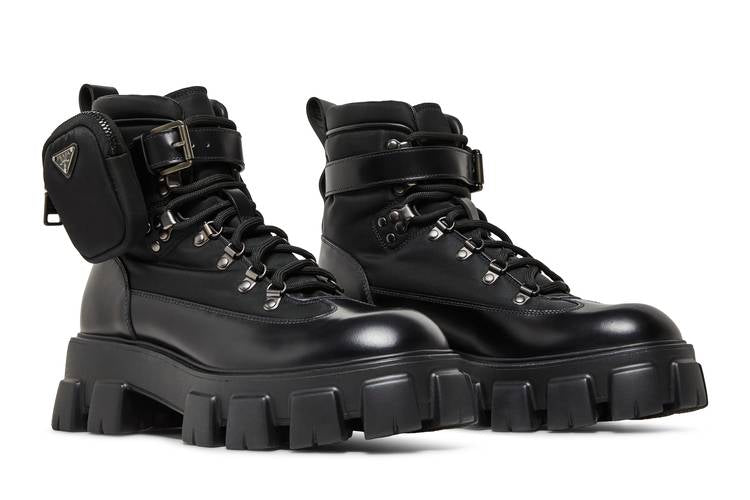 Prada Monolith Boot Brushed Rois Black