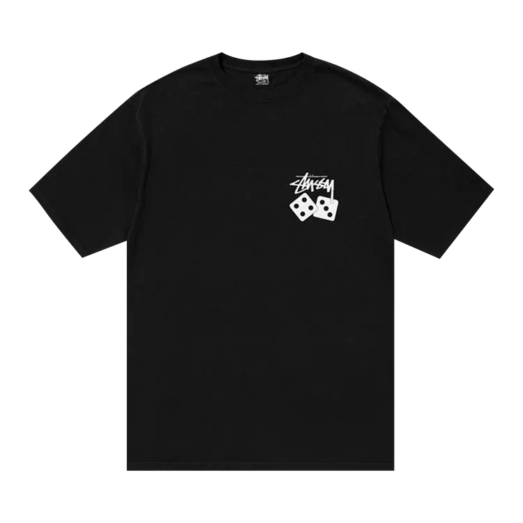Stussy Dice Pigment Dyed T-Shirt Black