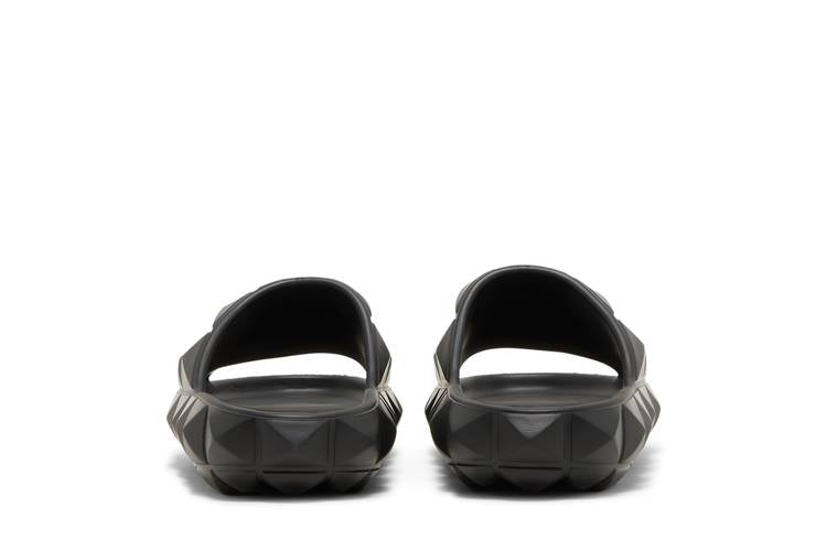 Valentino Roman Stud Turtle Slide Nero