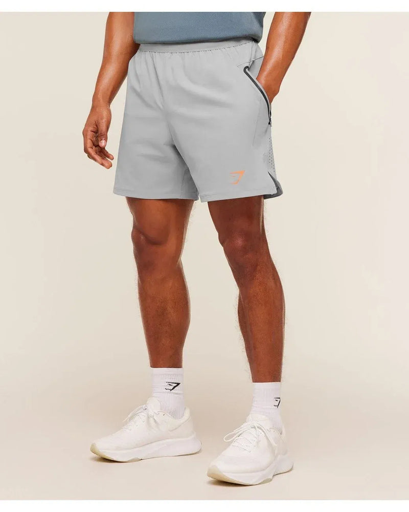 GYMSHARK Men's Grey Sport Hybrid 6" Shorts