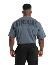 Gymshark Heritage Washed T-Shirt - Titanium Blue