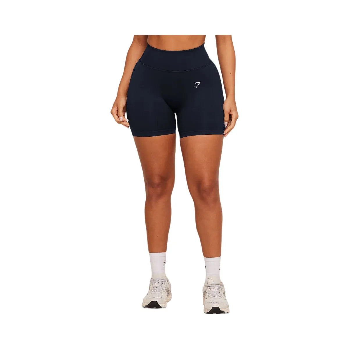 Gymshark Lift Seamless Shorts "Midnight Blue Black Marl"