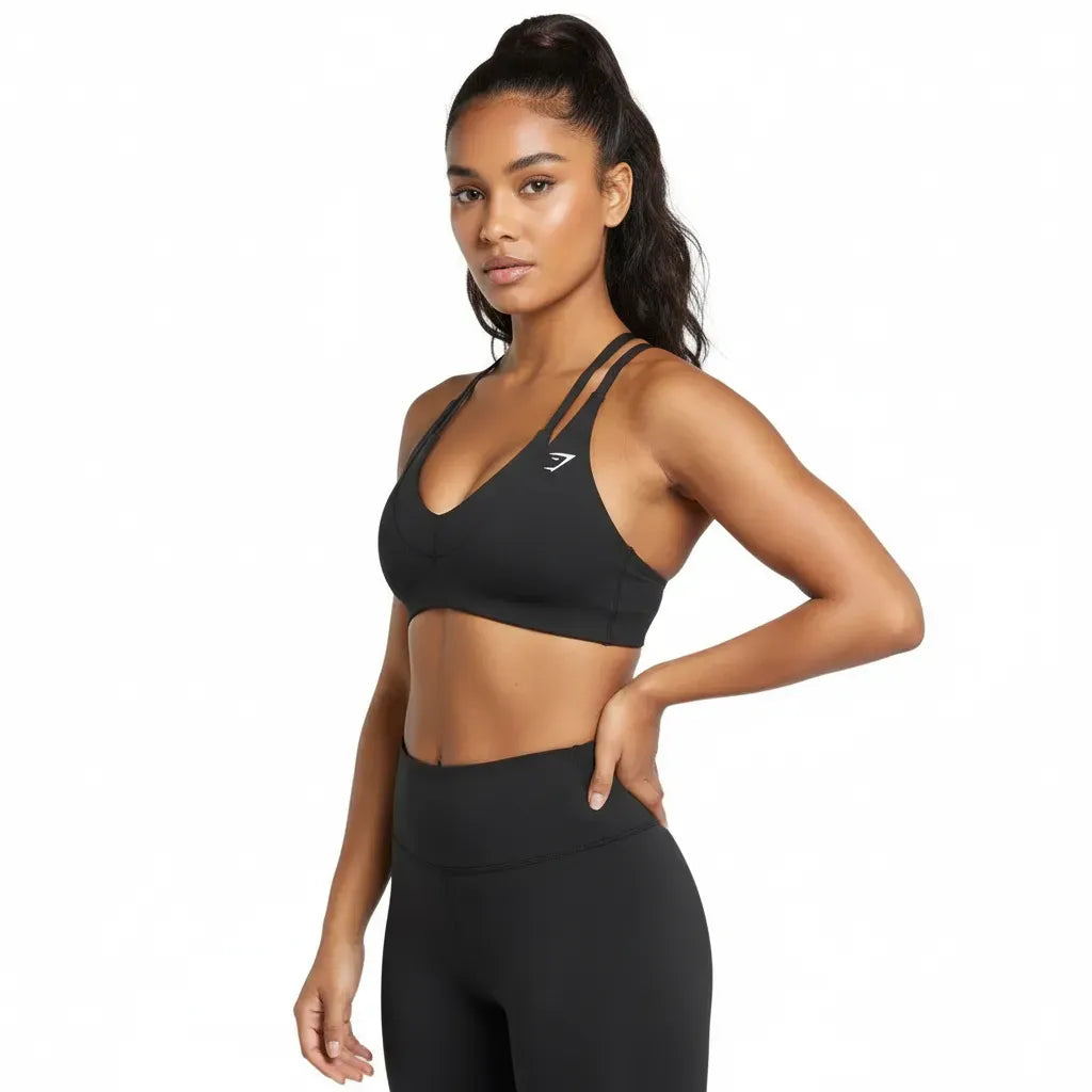 Gymshark Reps T Back Sports Bra - Black