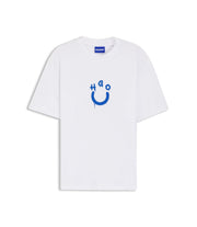 Hugo Cotton Jersey T-Shirt With Happy Hugo Logo White