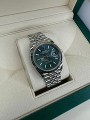 Rolex | Datejust | 126234 | Gold/Steel | 36 mm | Steel | Green | Automatic