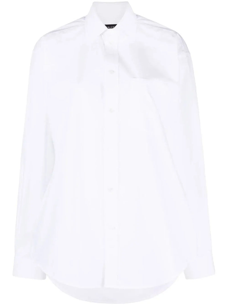 hourglass-shape long-sleeve shirt
