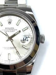 Rolex | Datejust | 126300 | Steel | 41 mm | Steel | Silver (solid) | Automatic