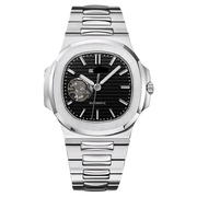 SEIKO MOD NAUTILUS OPEN HEART BLACK