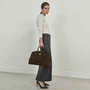 DeMellier The Hudson mocha suede & mocha smooth