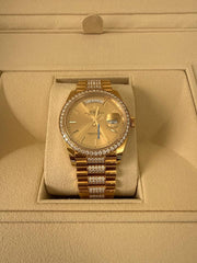 Rolex | Day-Date | 128348RBR | Yellow gold | 36 x 43 mm | Yellow gold | Champagne | Automatic