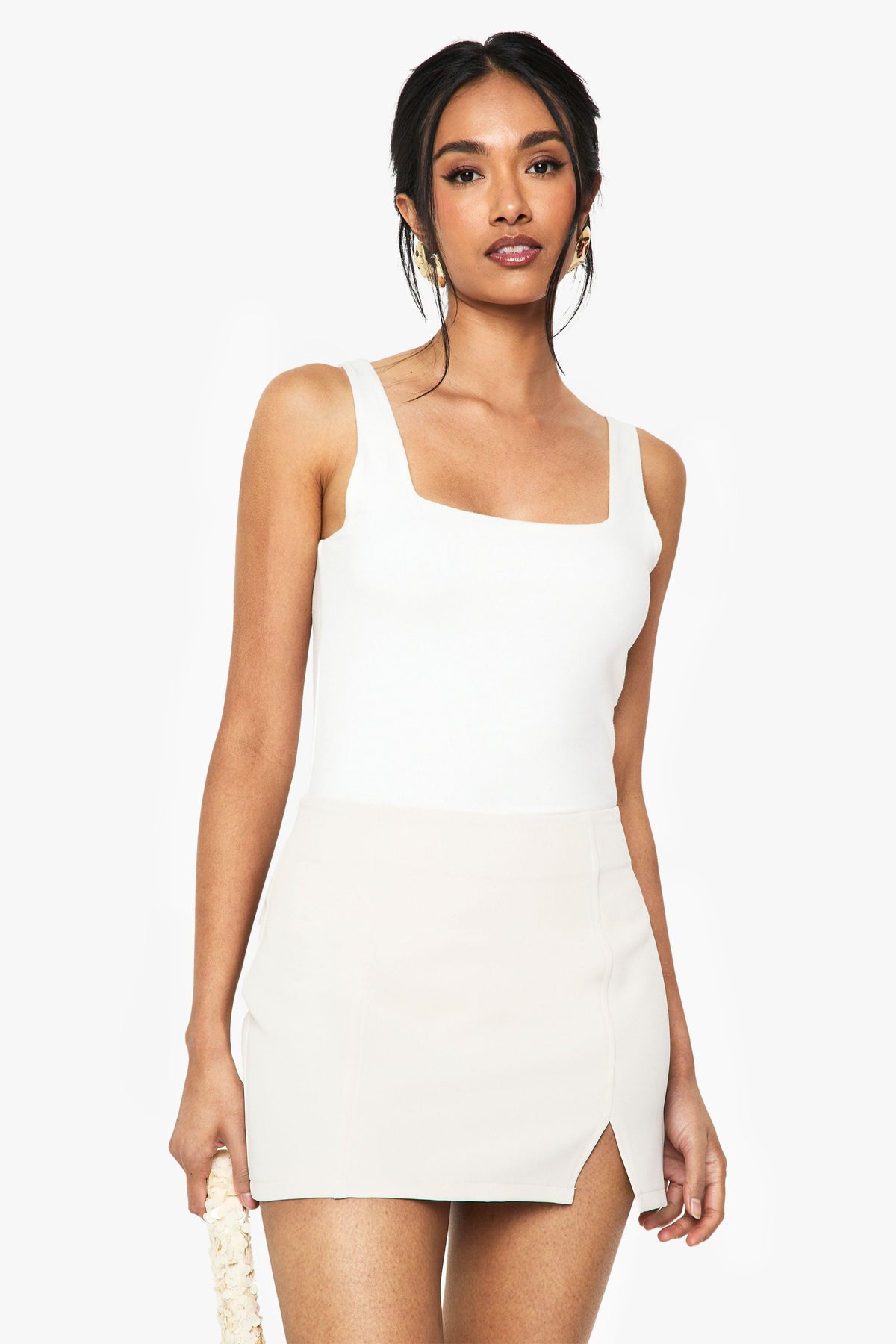 Split Front Micro Mini Skirt