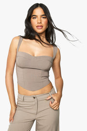Bengaline Cup Detail Corset Top